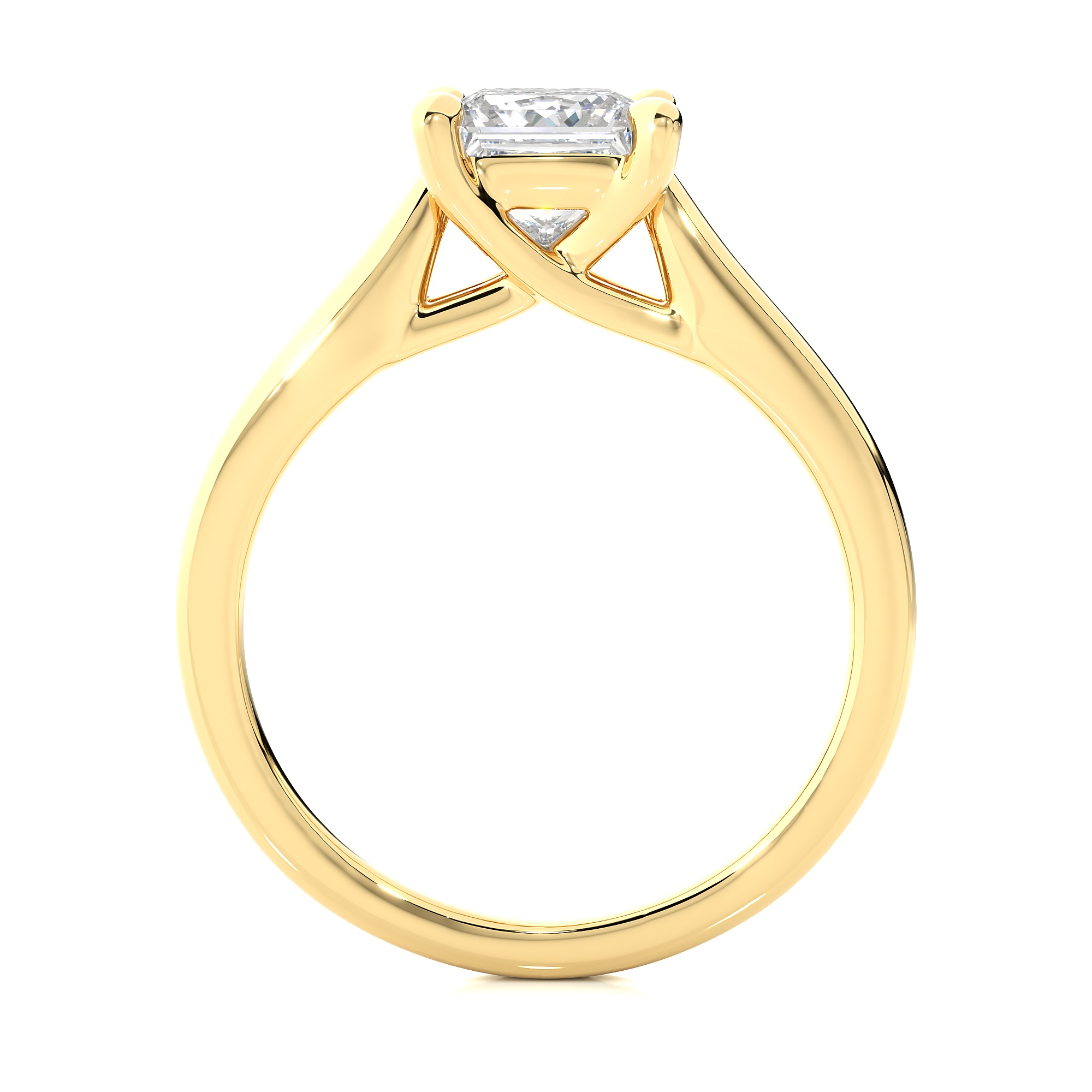 Princess Cut Lab Grown Diamond Solitaire Ring