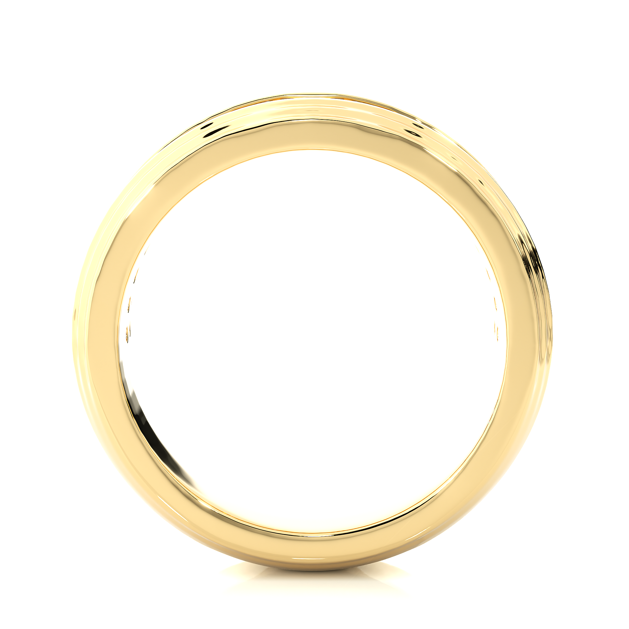 Men’s Rose Gold Lab Diamond Statement Wedding Band