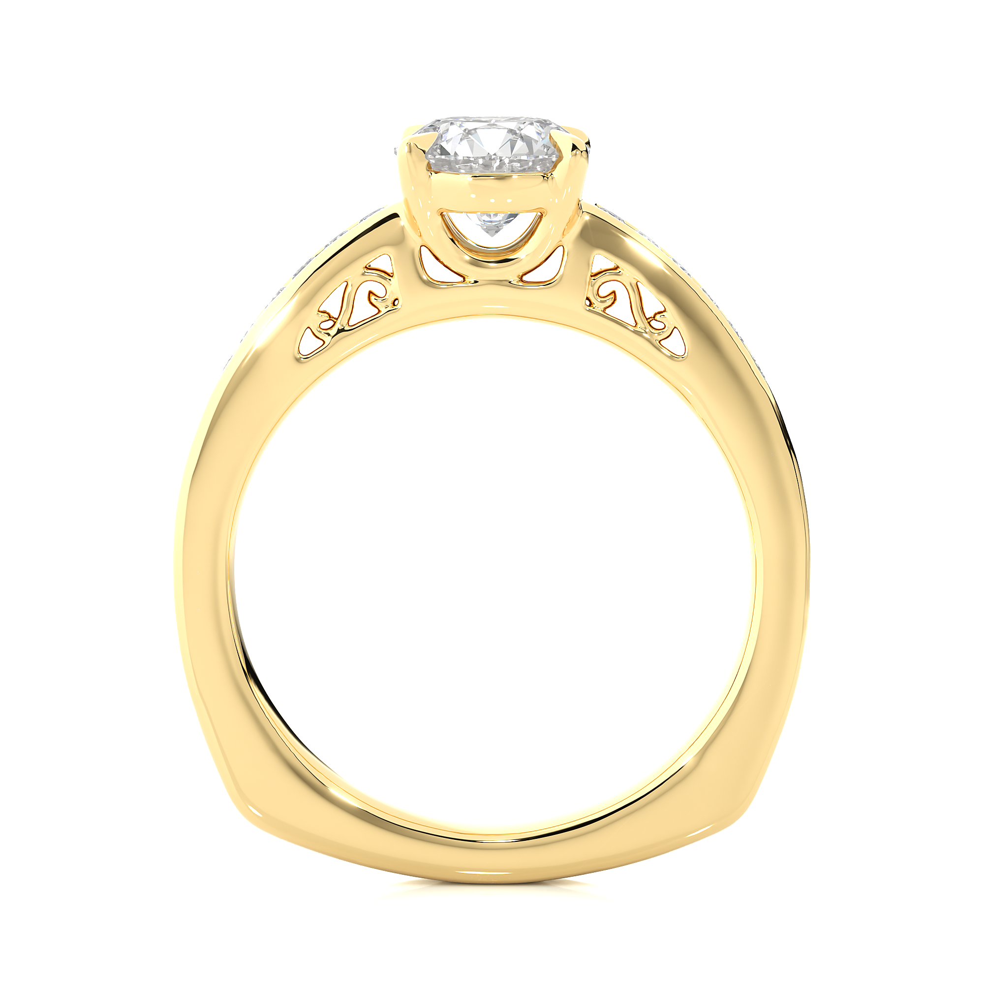 Classic Diamond Solitaire Engagement Ring