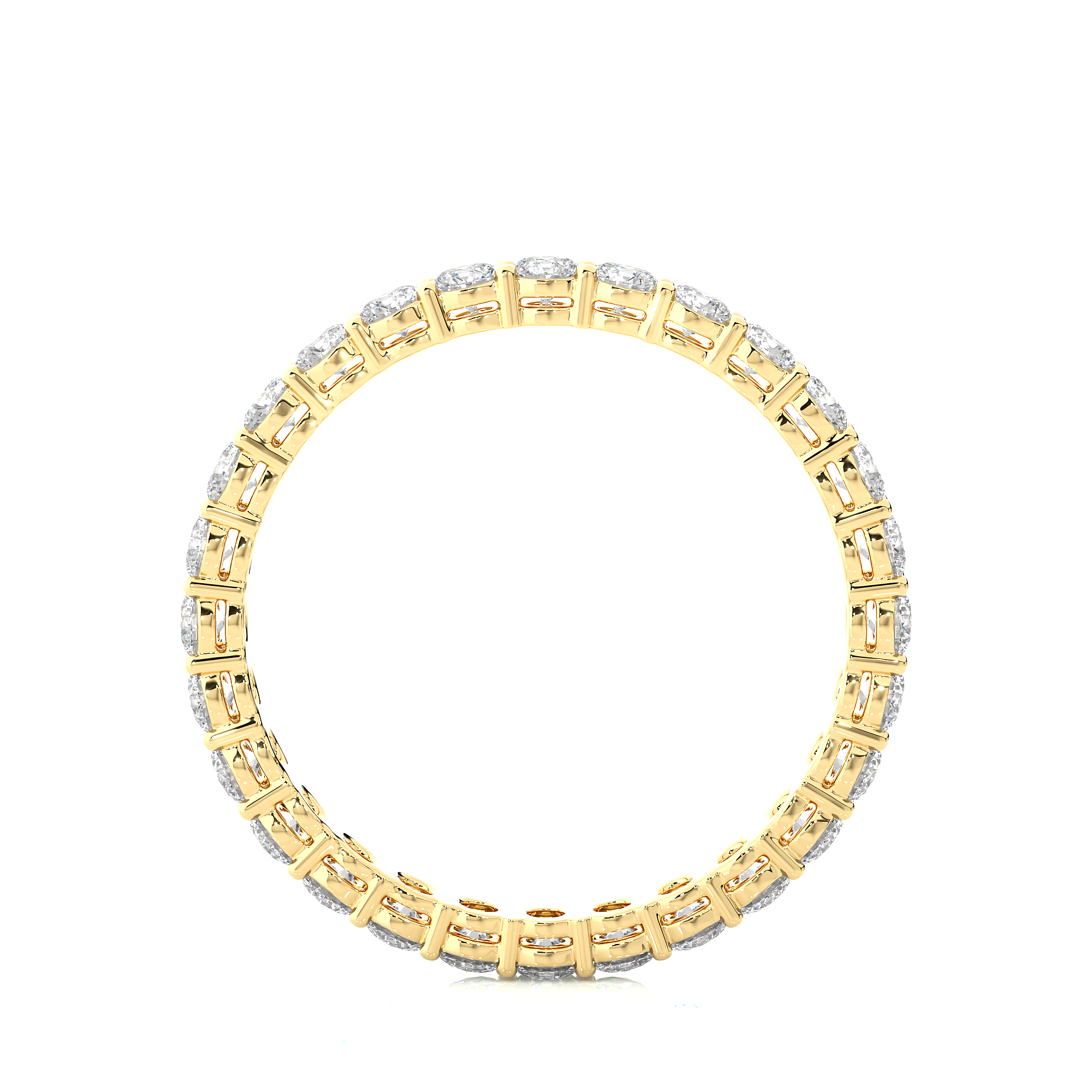 Round Cut Lab Grown Diamond Eternity Band