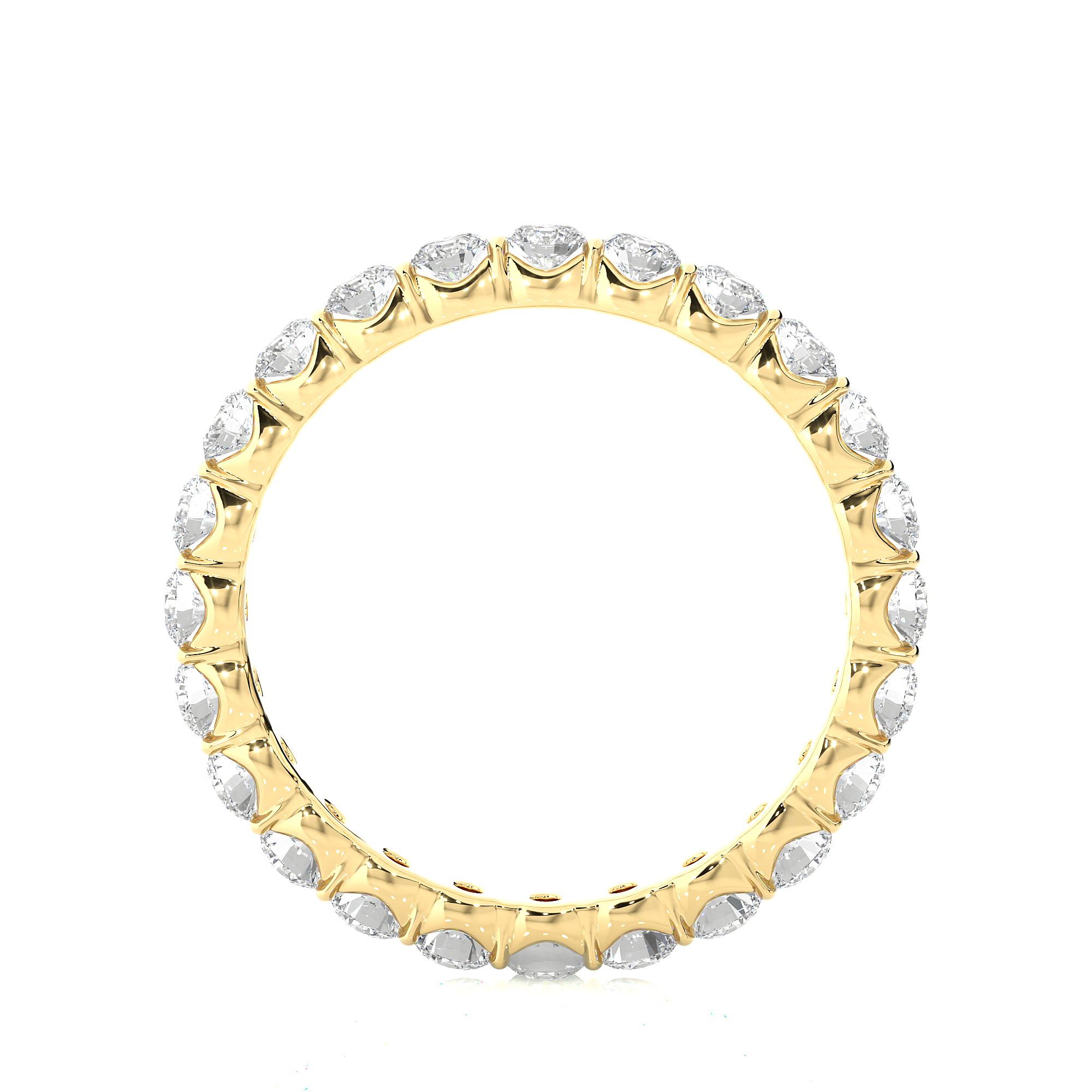 Classic Round Cut Lab Diamond Eternity Band