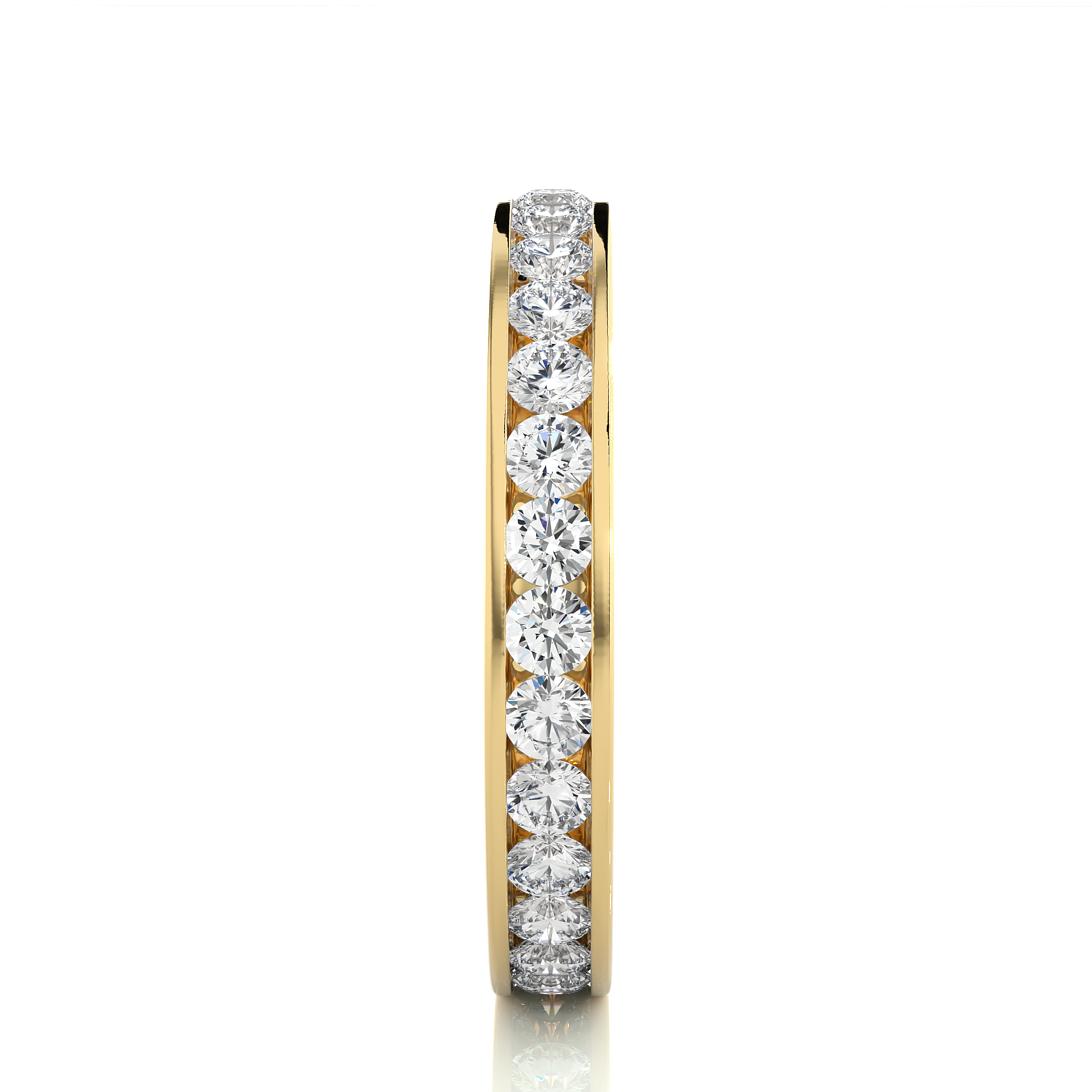 Channel Set Classic Diamond Eternity Wedding Band