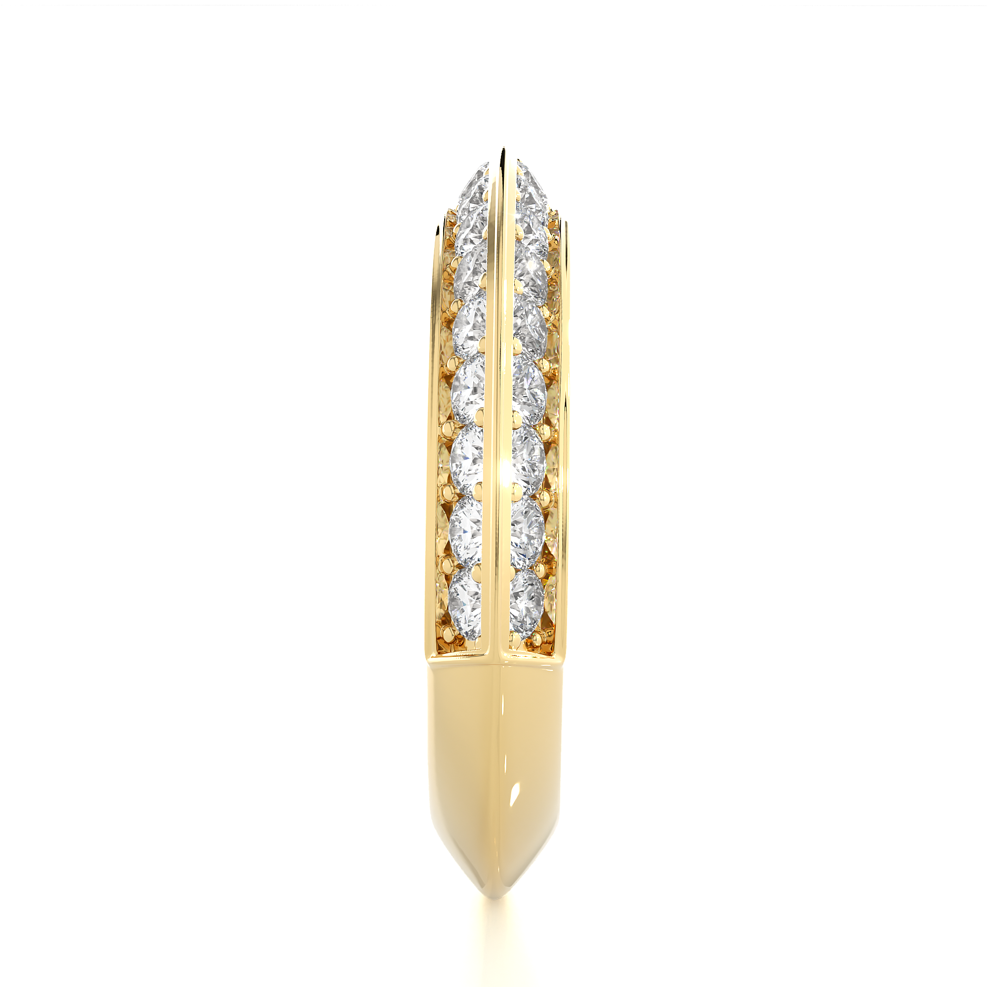 Channel Set Diamond Wedding Band