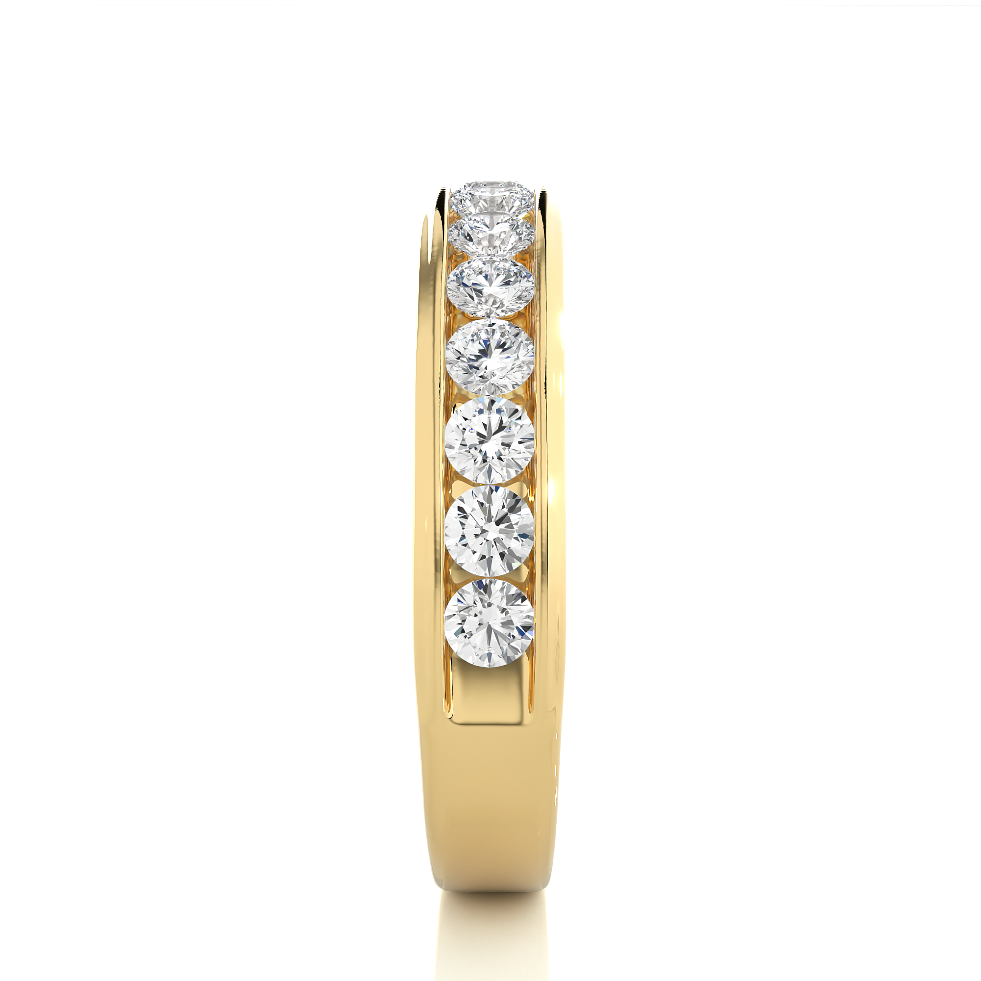 Channel Set Lab Grown Diamond Eternity Band