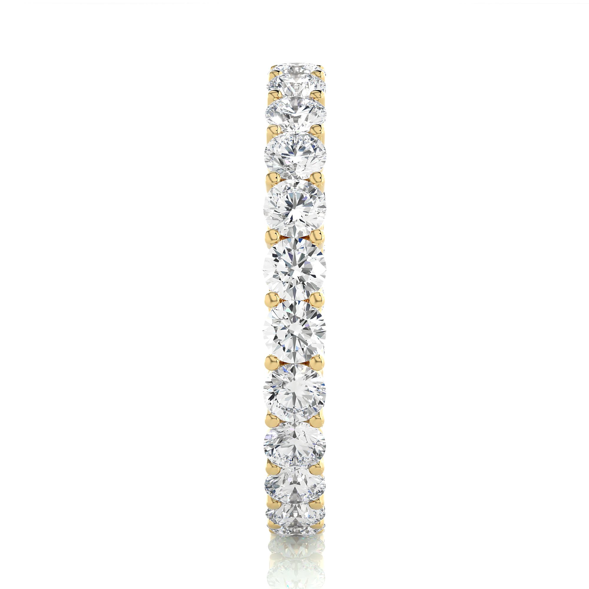 Round Cut Lab Grown Diamond Eternity Band