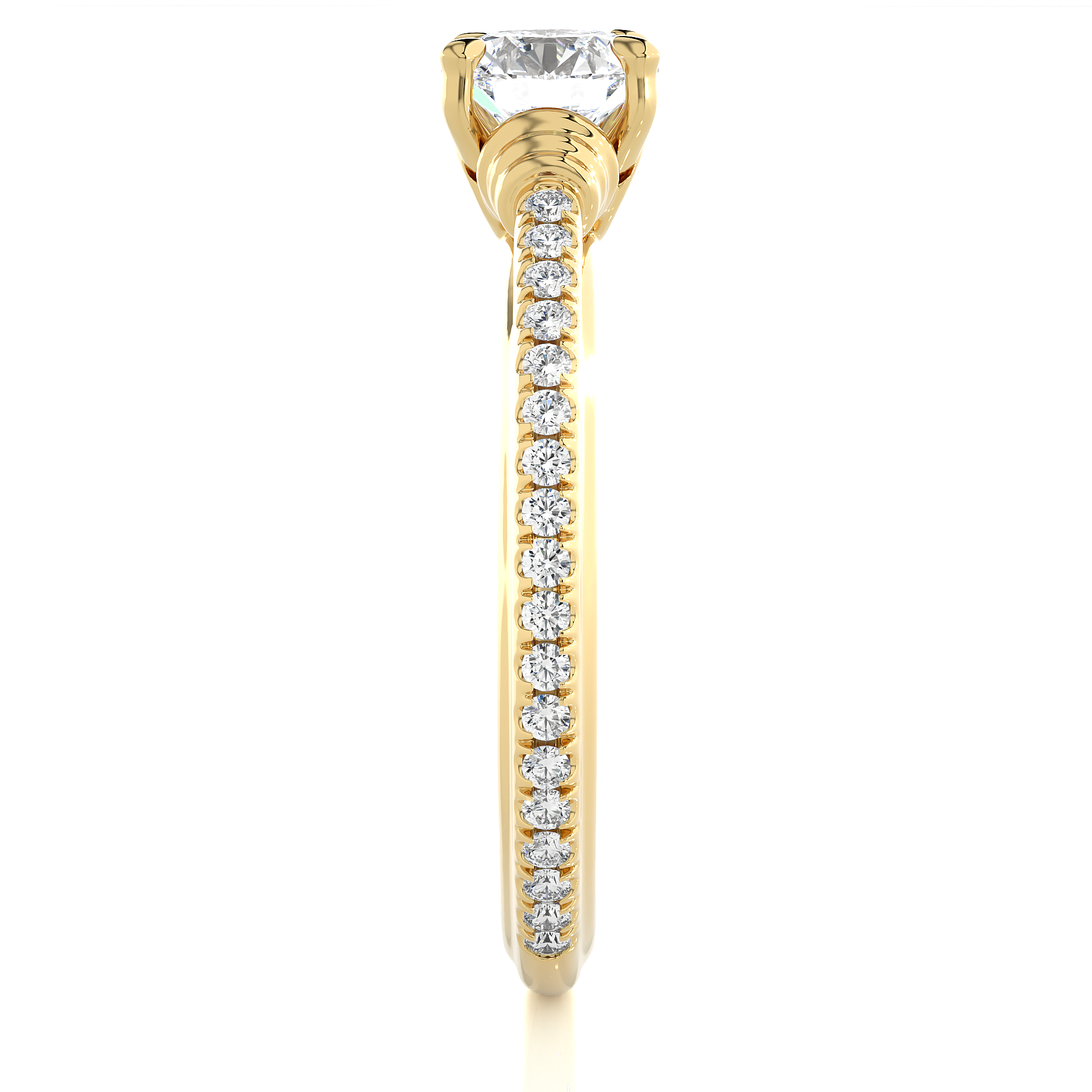 Round Cut Diamond Solitaire Engagement Ring