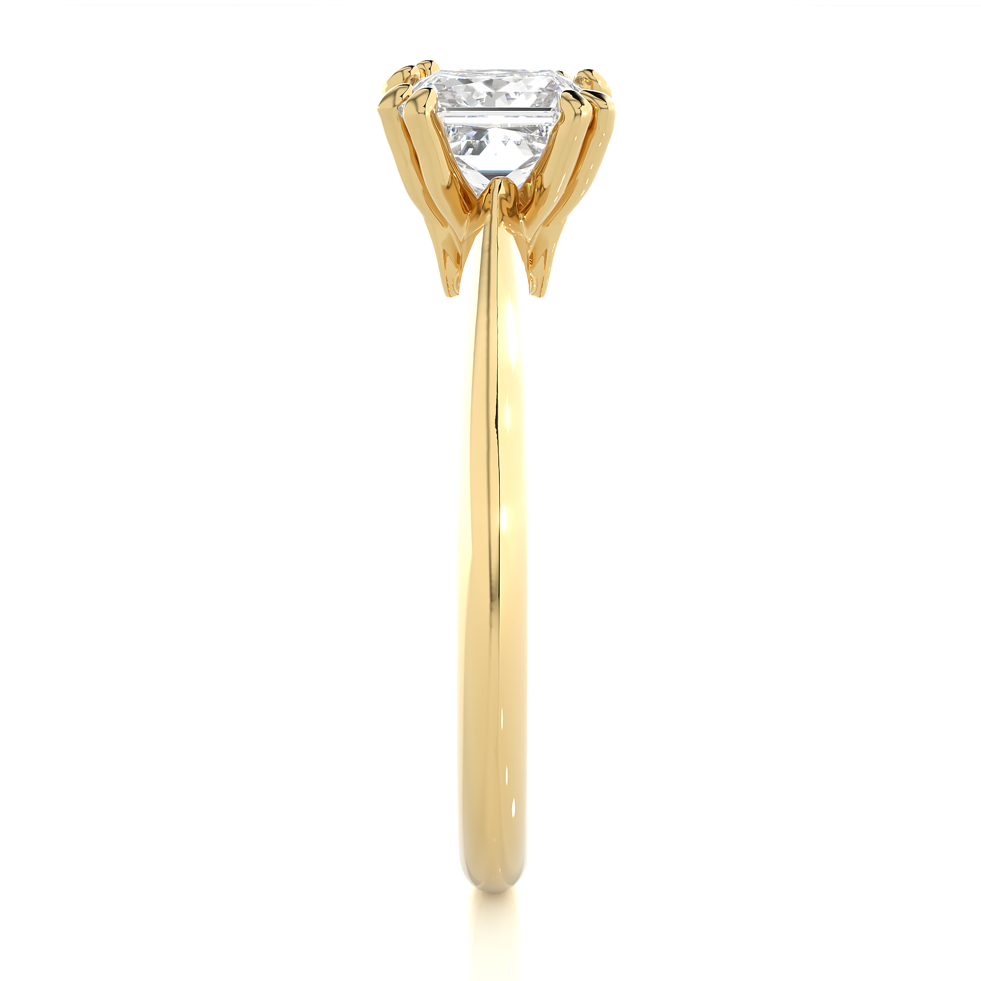 Princess Cut Lab Grown Diamond Engagement Ring