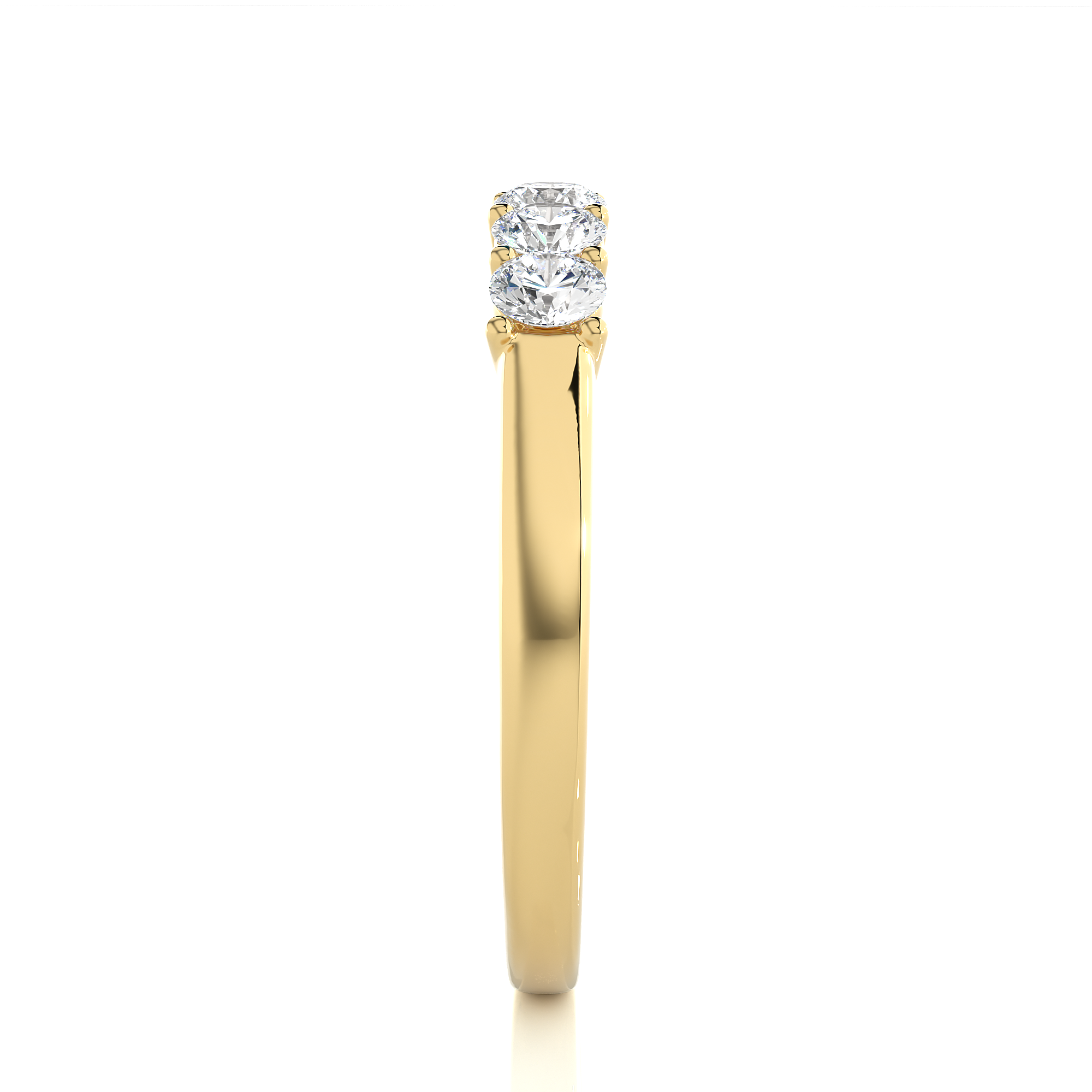 Five Stone Diamond Wedding Band