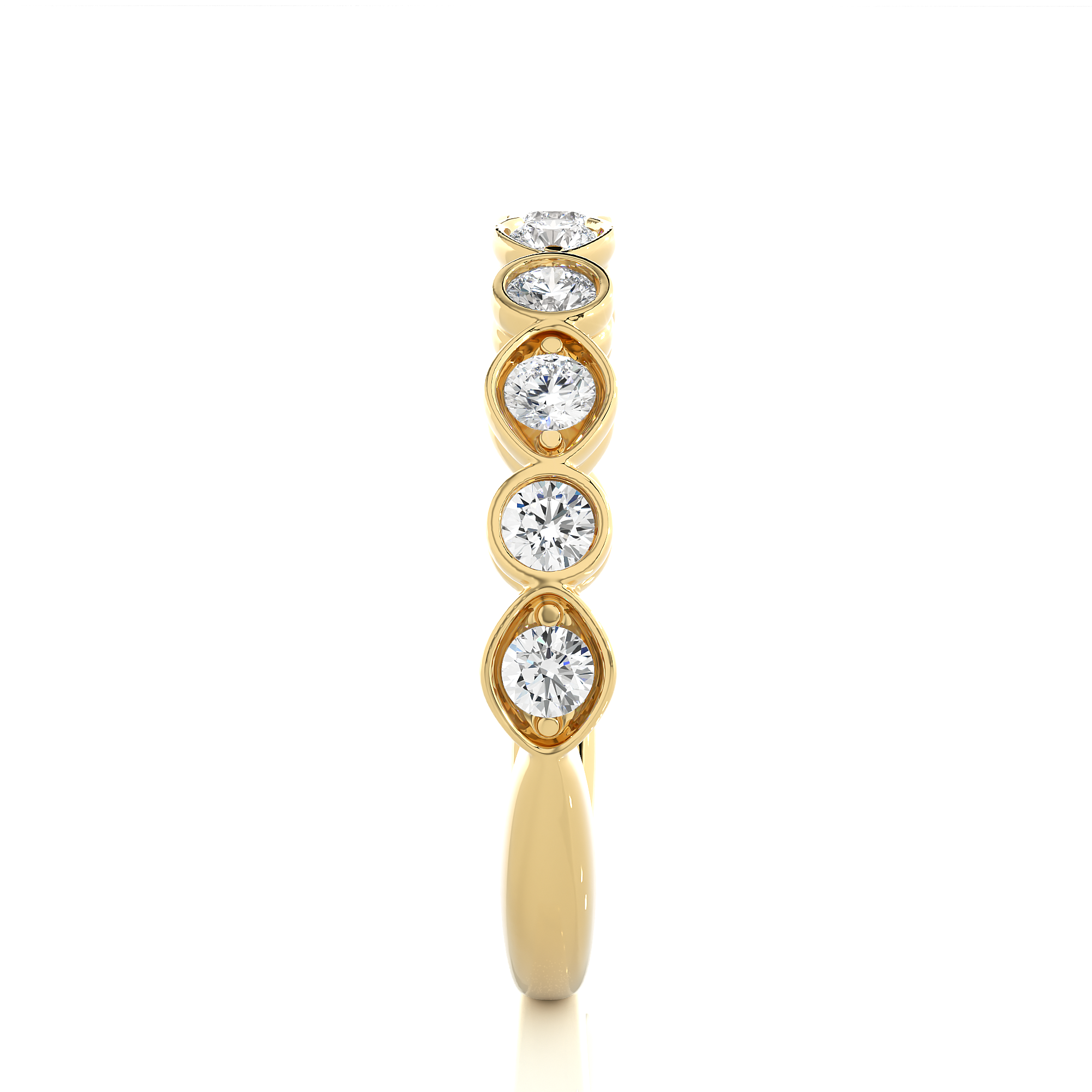 Bezel Set Lab Grown Diamond Eternity Ring