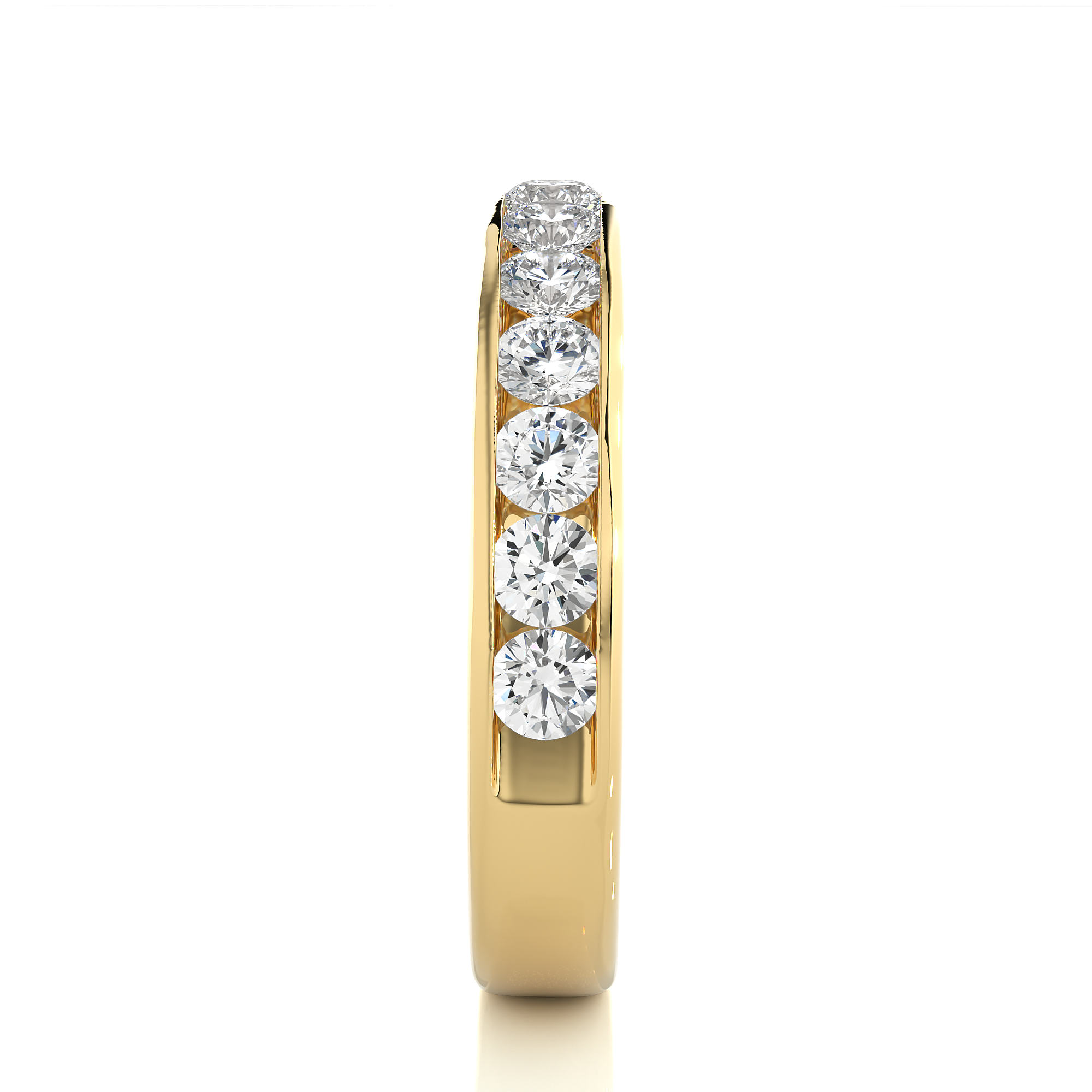 Channel Set Lab Grown Diamond Eternity Ring