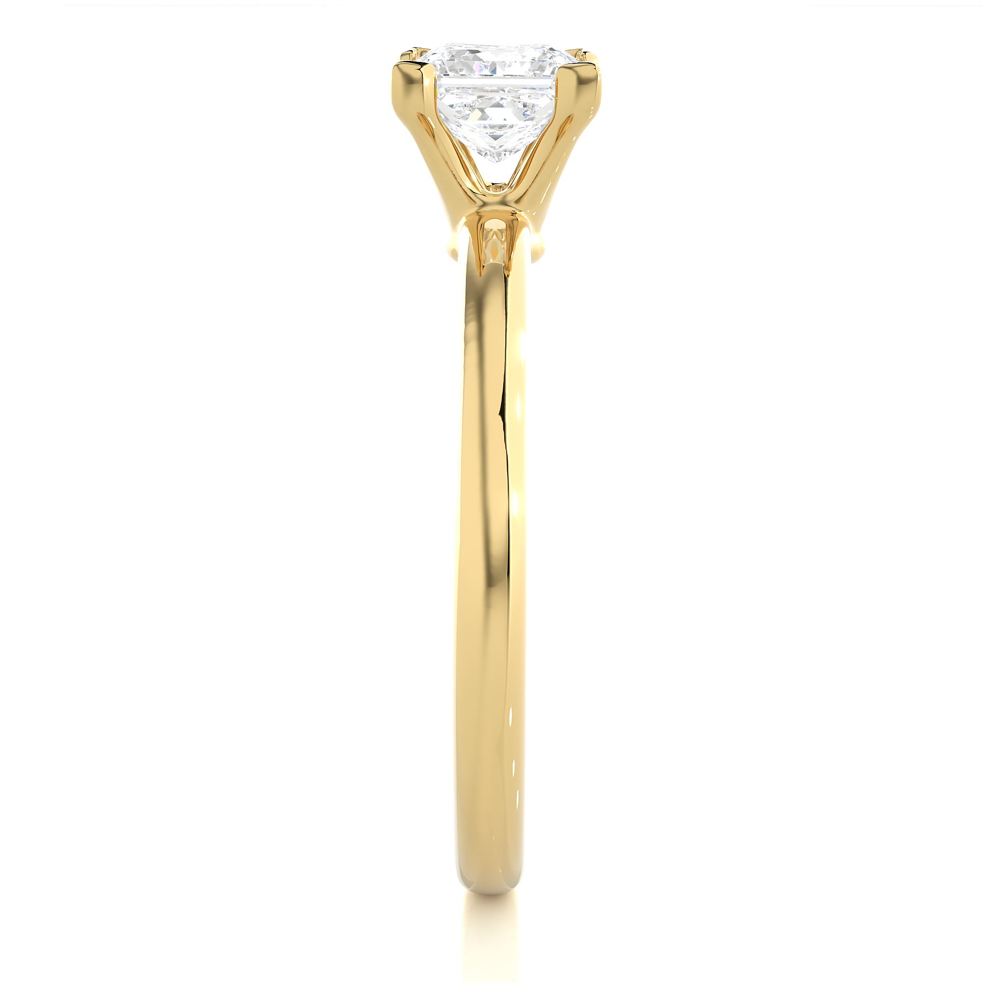 Princess Cut Lab Grown Diamond Solitaire Ring