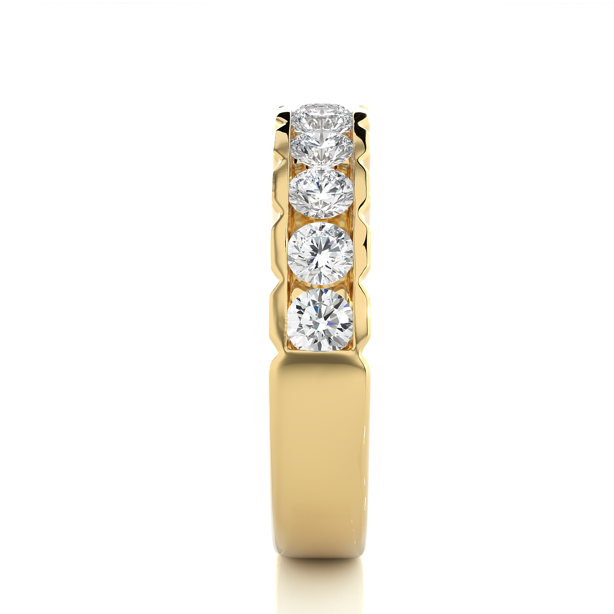 Channel Set Lab Grown Diamond Eternity Ring