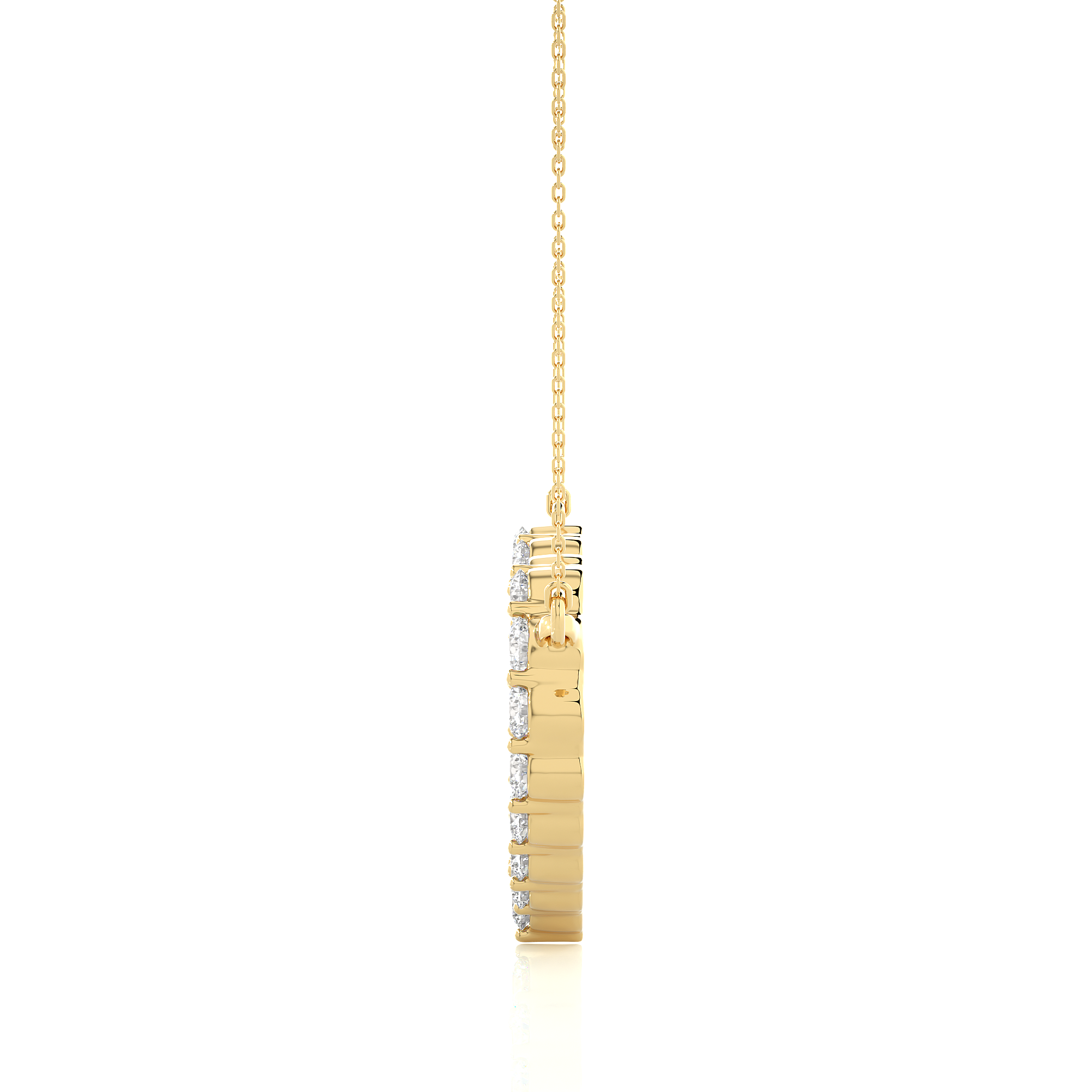 Heart Shape Lab Grown Diamond Pendant Necklace