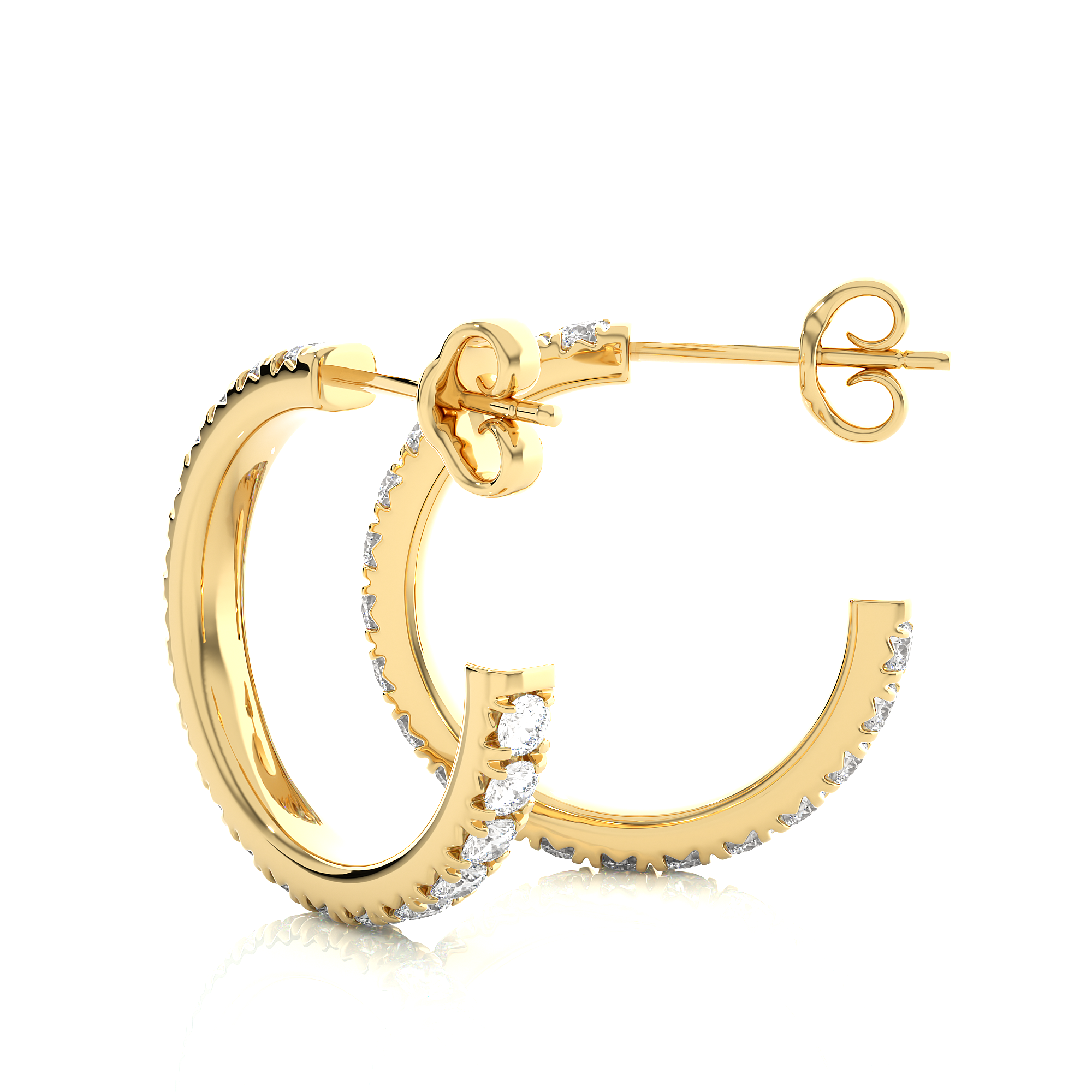 Classic Luxe Lab Grown Diamond Hoop Earrings