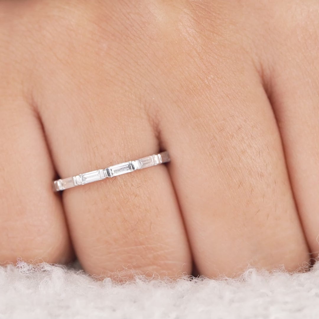 Baguette Lab Grown Diamond Eternity Ring