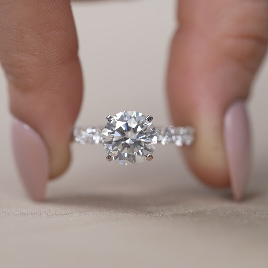 Classic Round Diamond Solitaire Engagement Ring
