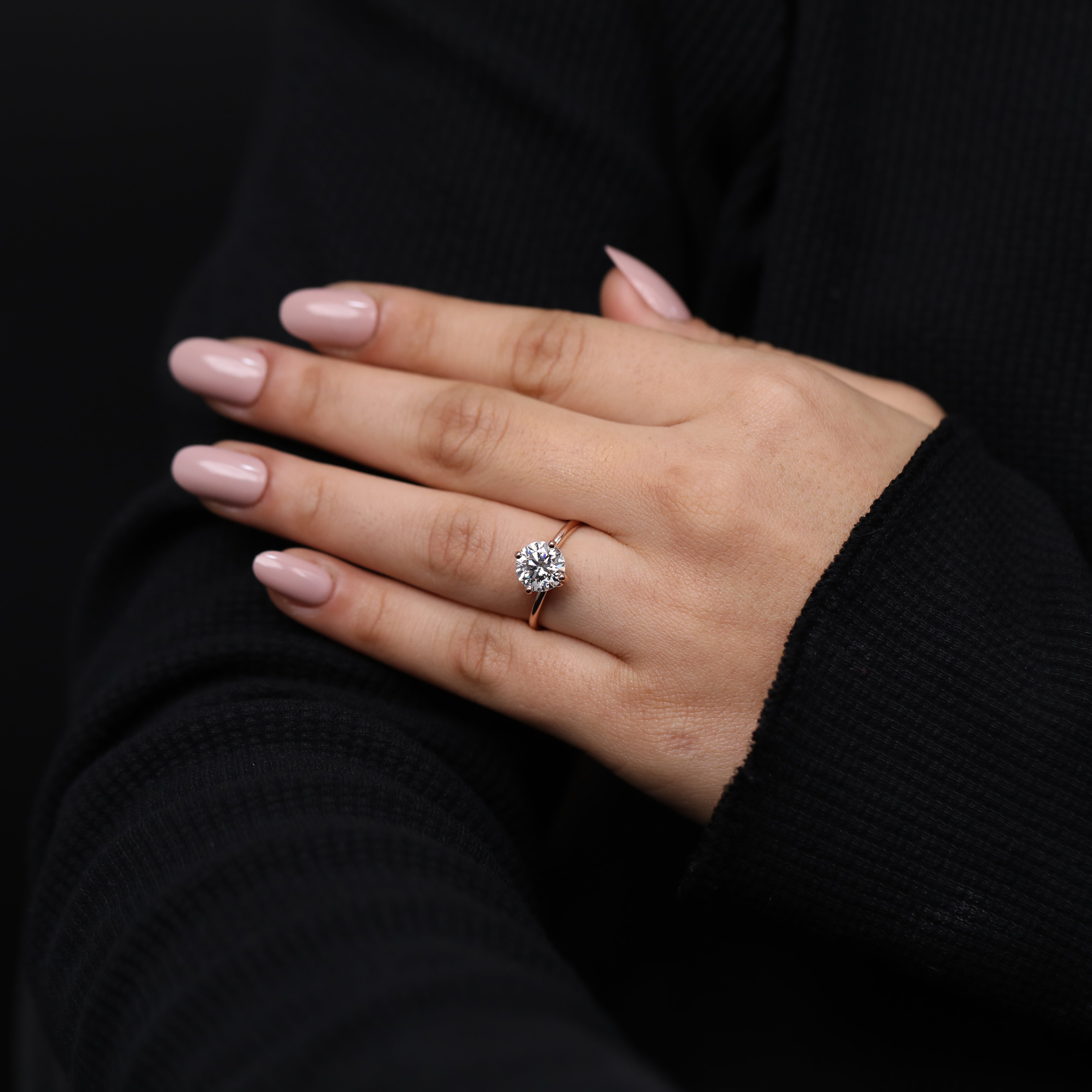 Perfect anniversary gift with lab created diamond ring