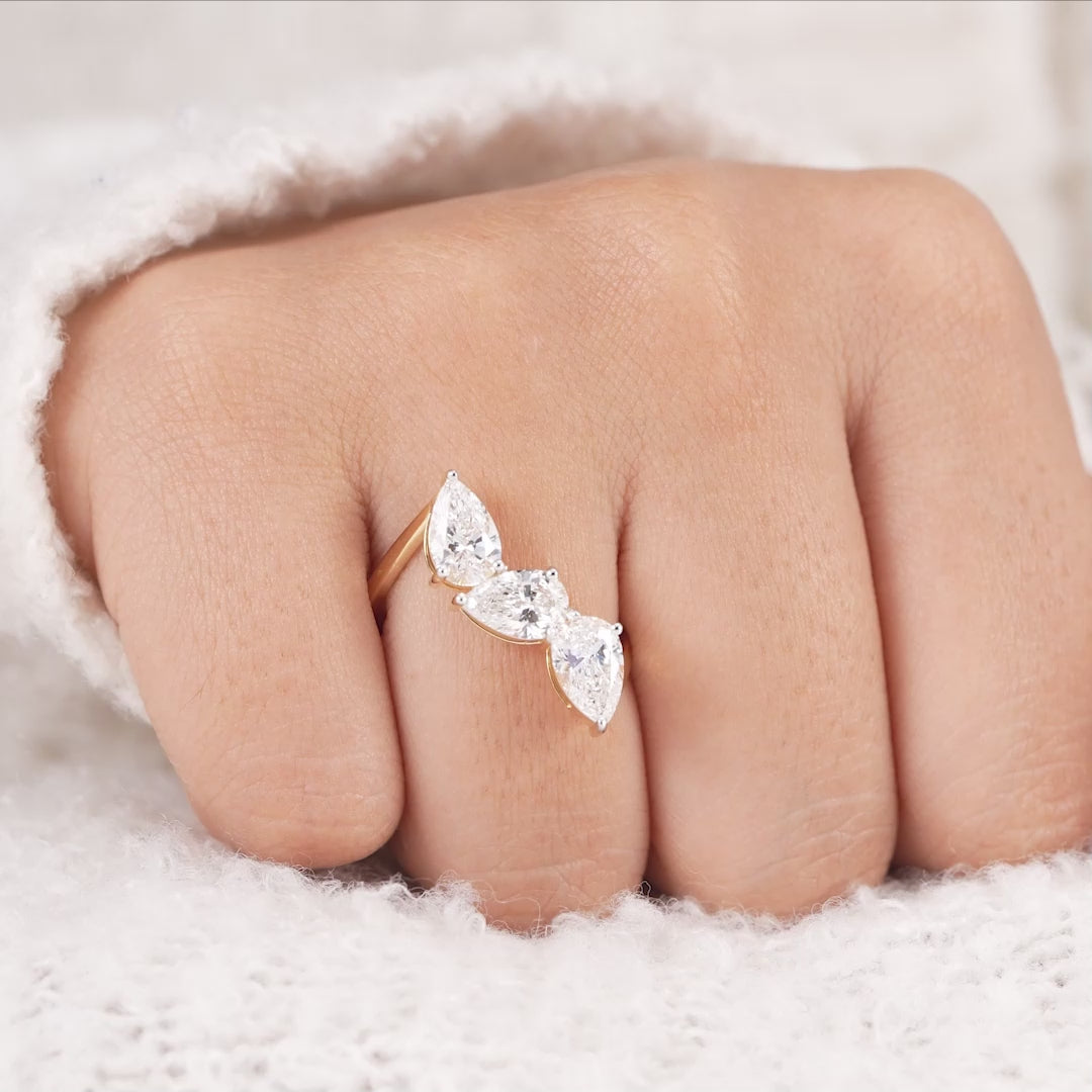three-stone-pear-lab-grown-diamond-ring
