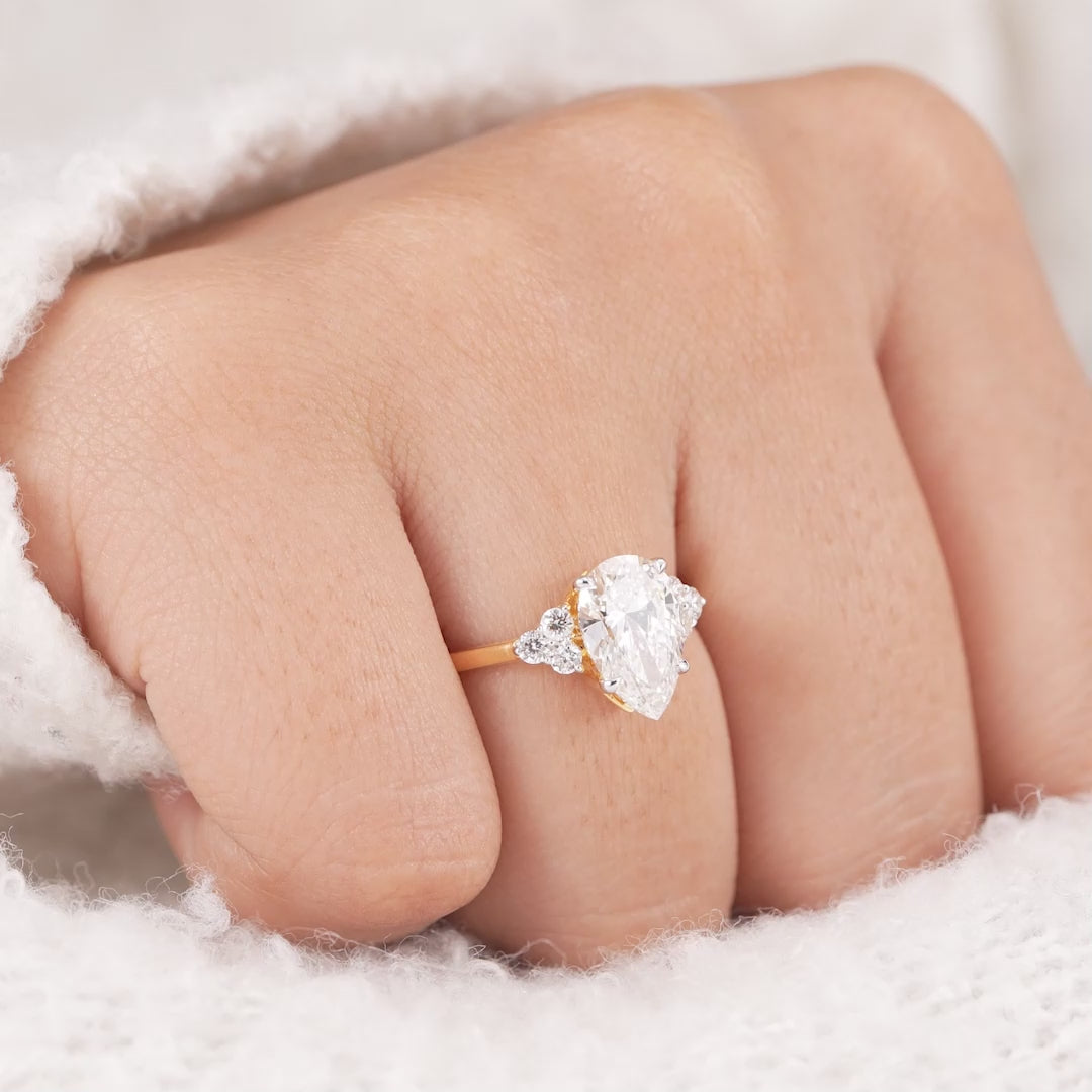 pear-lab-grown-diamond-cluster-engagement-ring